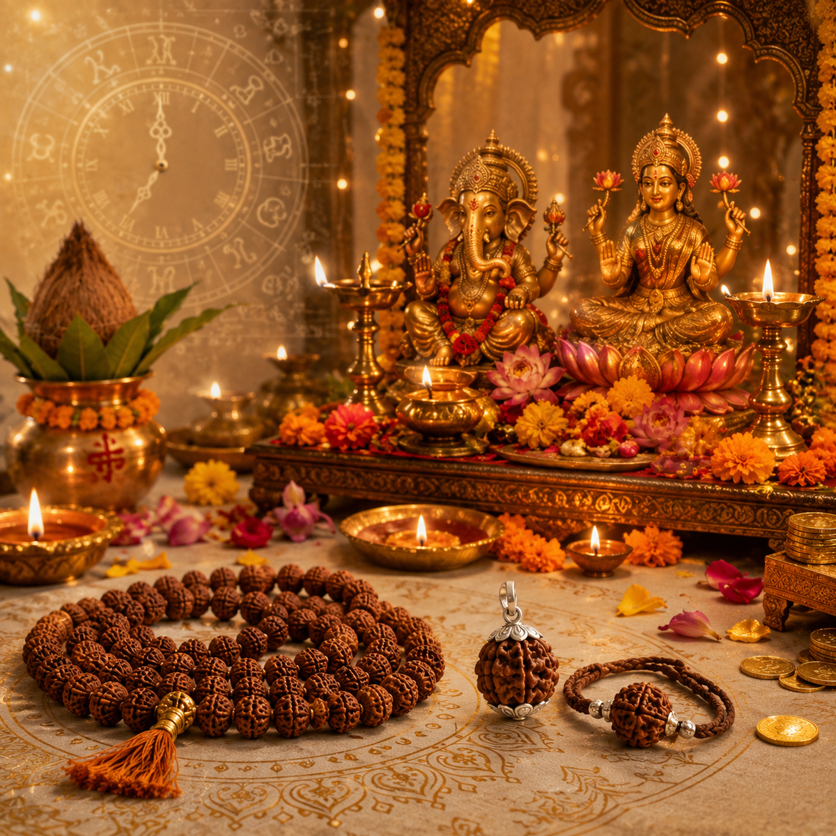 Diwali 2026: Date, Lakshmi Puja Muhurat & Rudraksha Guide