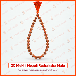 20 Mukhi Nepali Rudraksha Mala