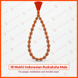 18 Mukhi Indonesian Rudraksha Mala