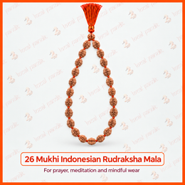 26 Mukhi Indonesian Rudraksha Mala