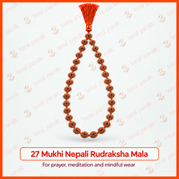 27 Mukhi Nepali Rudraksha Mala