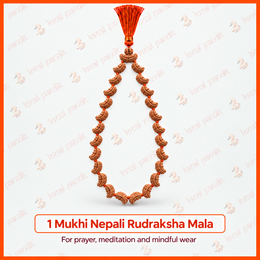 1 Mukhi Nepali Rudraksha Mala