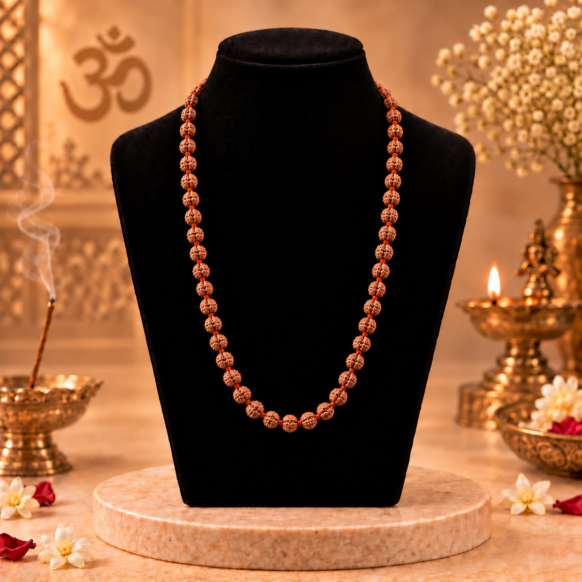 6 Mukhi Indonesian Rudraksha Mala