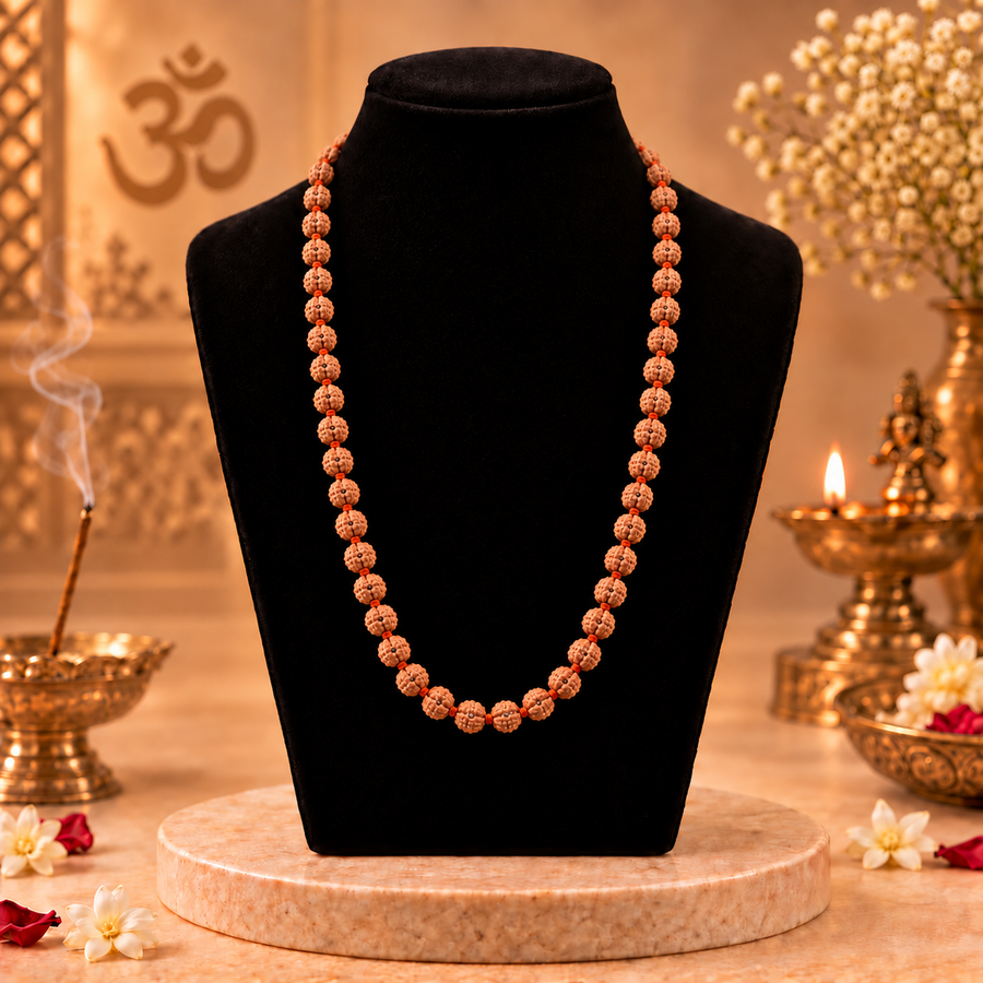 7 Mukhi Indonesian Rudraksha Mala