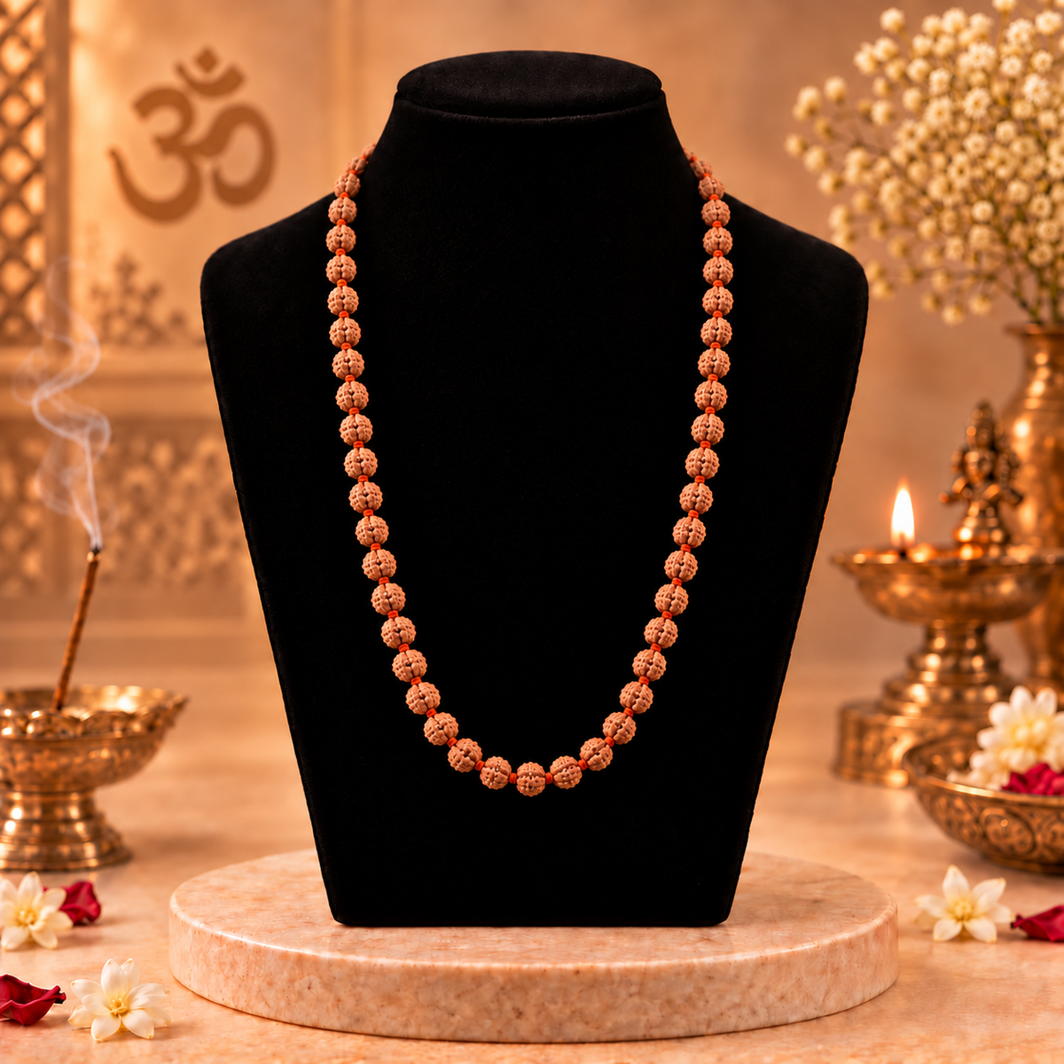 8 Mukhi Indonesian Rudraksha Mala