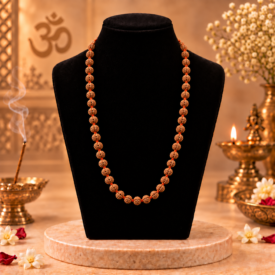17 Mukhi Nepali Rudraksha Mala
