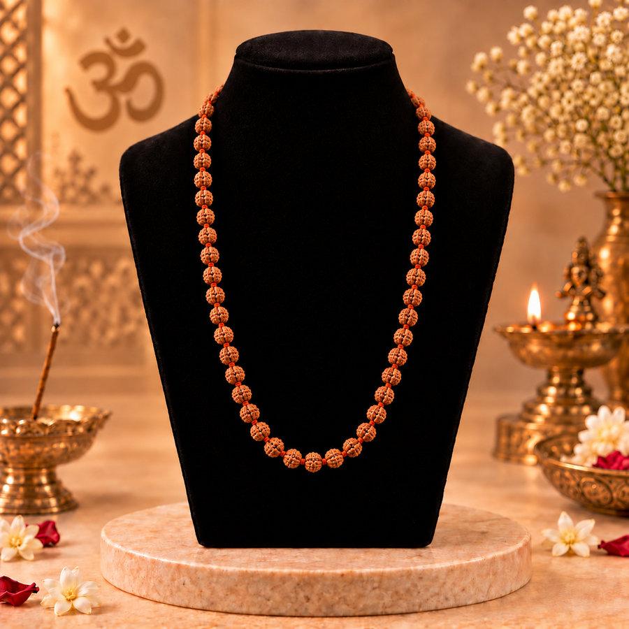 5 Mukhi Nepali Rudraksha Mala