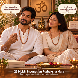 26 Mukhi Indonesian Rudraksha Mala