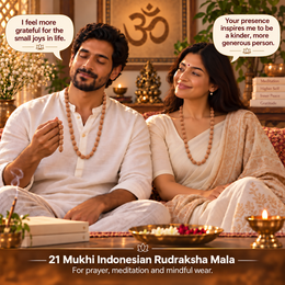 21 Mukhi Indonesian Rudraksha Mala