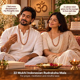 22 Mukhi Indonesian Rudraksha Mala