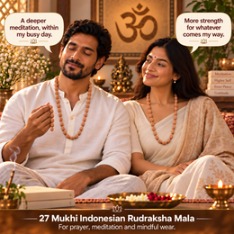 27 Mukhi Indonesian Rudraksha Mala