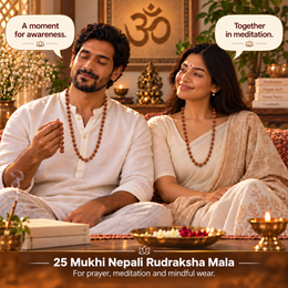 25 Mukhi Nepali Rudraksha Mala