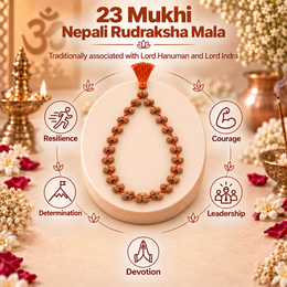 23 Mukhi Nepali Rudraksha Mala