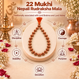 22 Mukhi Nepali Rudraksha Mala