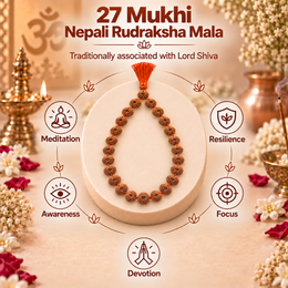 27 Mukhi Nepali Rudraksha Mala