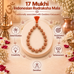 17 Mukhi Indonesian Rudraksha Mala