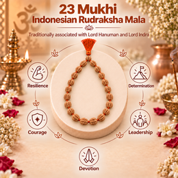 23 Mukhi Indonesian Rudraksha Mala