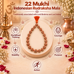 22 Mukhi Indonesian Rudraksha Mala