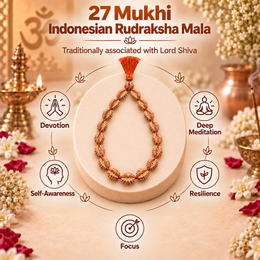 27 Mukhi Indonesian Rudraksha Mala