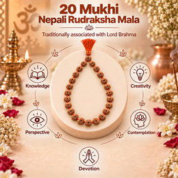 20 Mukhi Nepali Rudraksha Mala