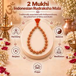 2 Mukhi Indonesian Mala