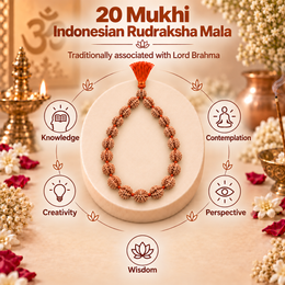 20 Mukhi Indonesian Rudraksha Mala
