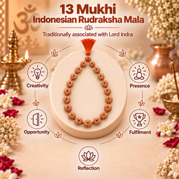 13 Mukhi Indonesian Rudraksha Mala