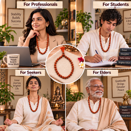 5 Mukhi Indonesian Rudraksha Mala