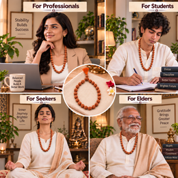 9 Mukhi Indonesian Rudraksha Mala