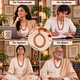 21 Mukhi Indonesian Rudraksha Mala