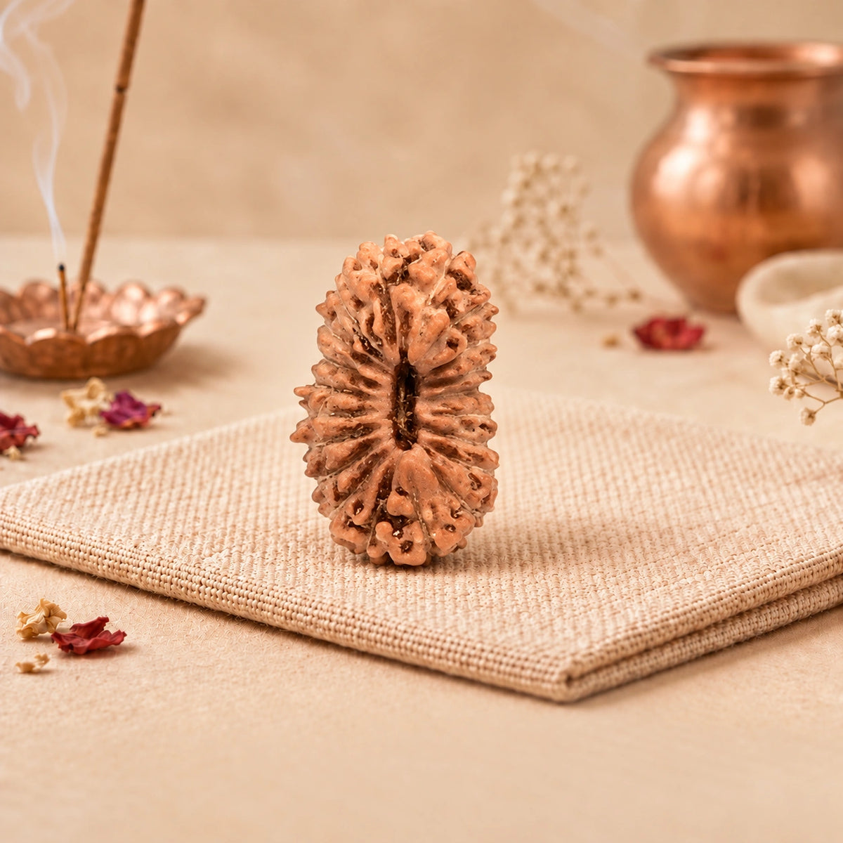 Five natural faces of a 5 Mukhi Rudraksha