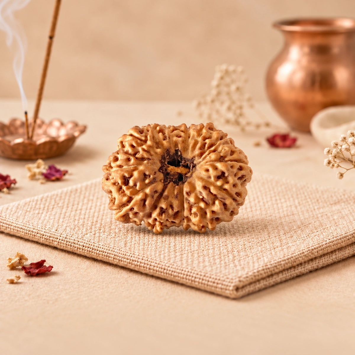Five natural faces of a 5 Mukhi Rudraksha