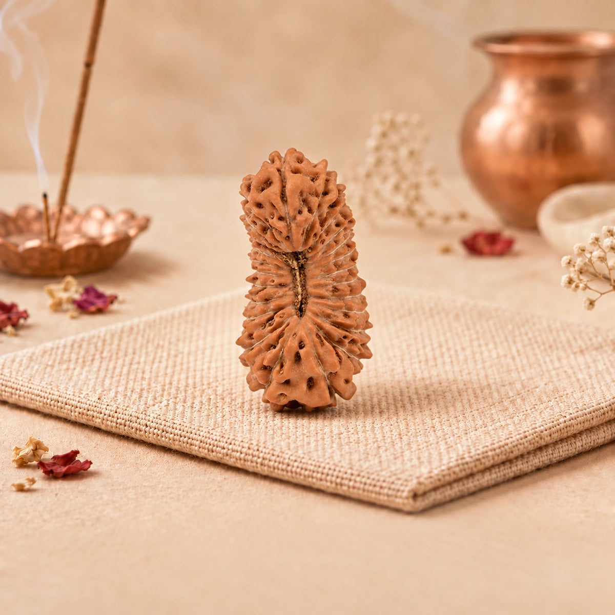 Five natural faces of a 5 Mukhi Rudraksha