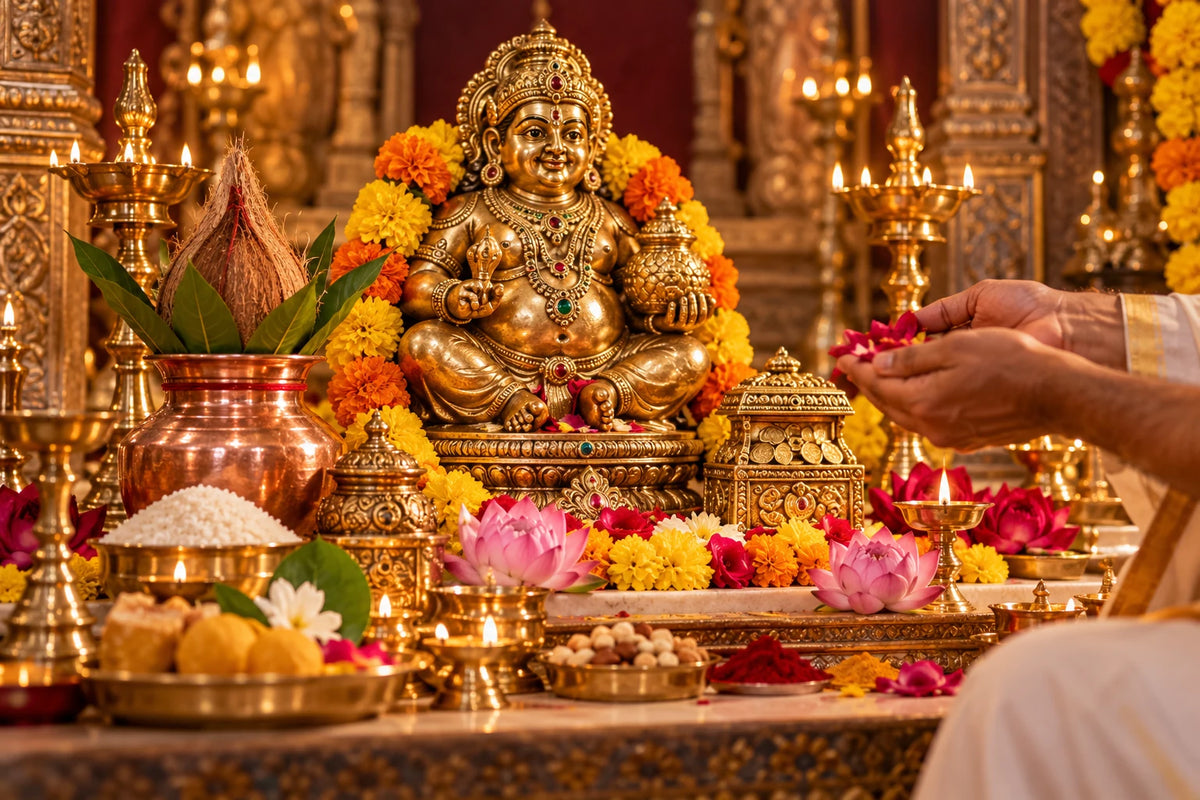 Kuber Pooja devotional artwork